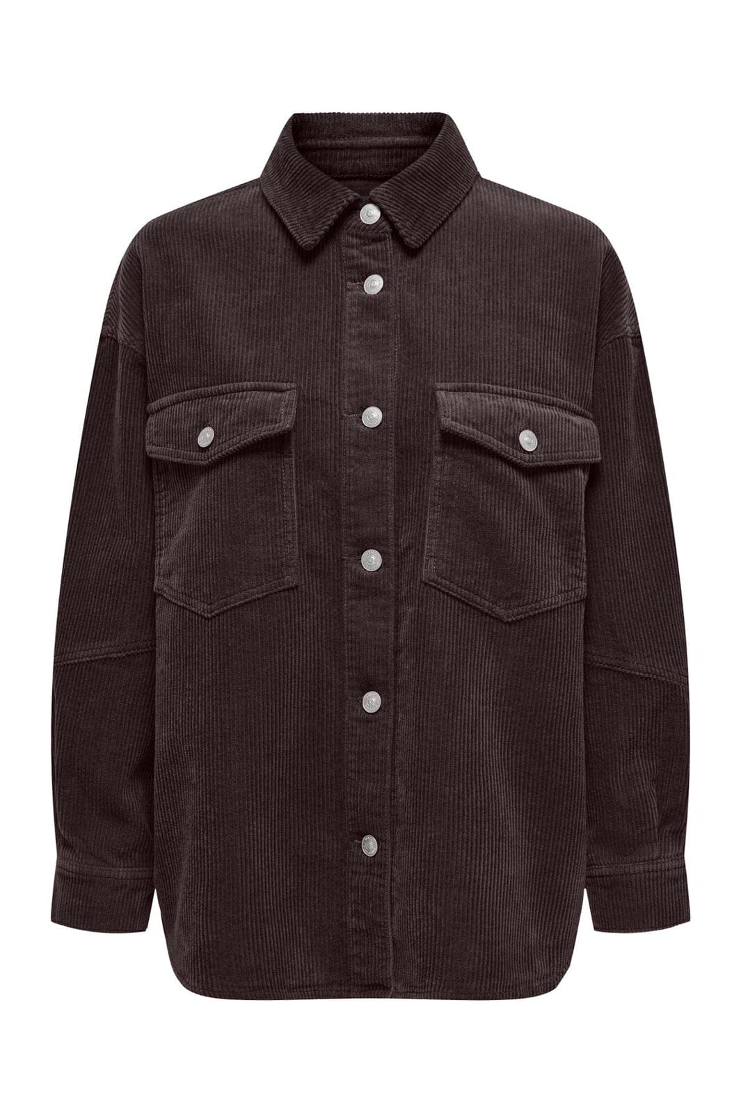 Only - Onltiggy L/S Cord Shacket - 4975019 Ganache