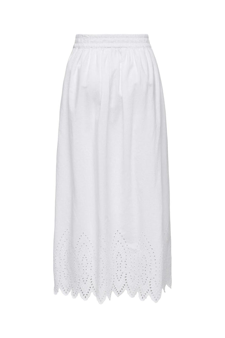 Only - Onltulum Emb Maxi Skirt - 4695534 Bright White Bright White Emb