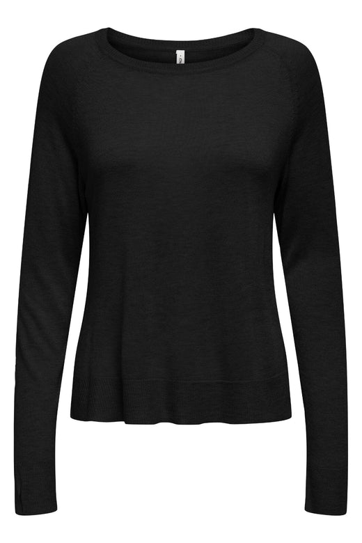 Only - Onlvienna Ls O-Neck Knt - 4727292 Black