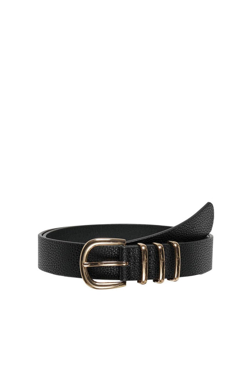 Only - Onlviola Pu Jeans Belt Acc - 4548297 Black Gold Metal