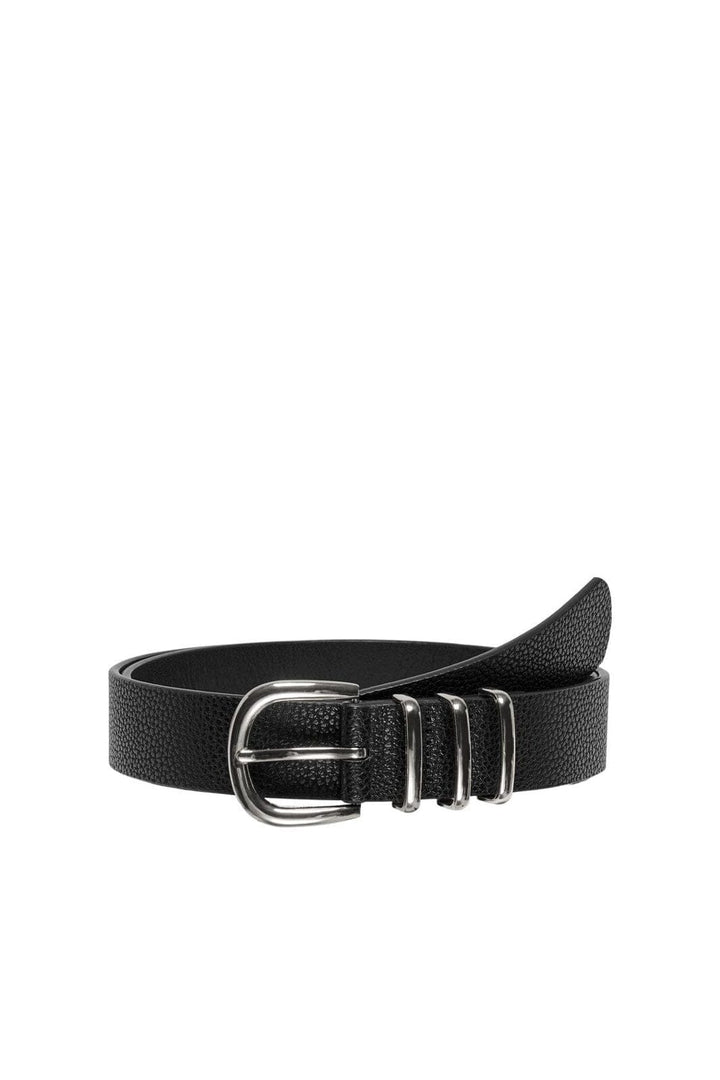 Only - Onlviola Pu Jeans Belt Acc - 4548298 Black Silver Metal
