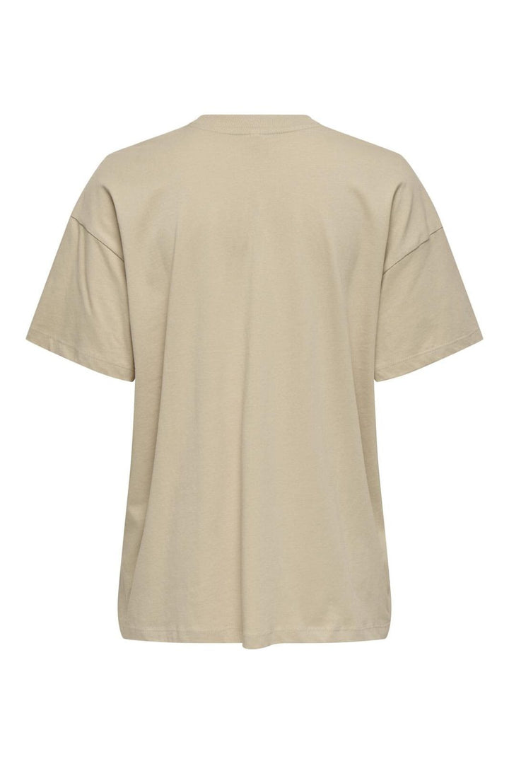 Only - Onlvivvi Life S/S Lovely Top - 4897138 Humus Caffe