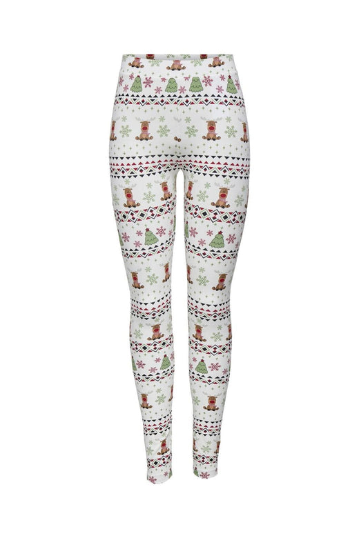 Only - Onlxmas Elfi Life Leggings - 4838232 Cloud Dancer Deer Christmas