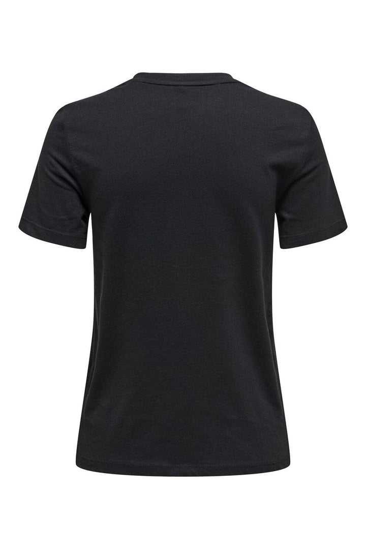 Only - Onlxmas Life Yrsa Christmas S/S Top - 4837839 Black Yrsa Holidays