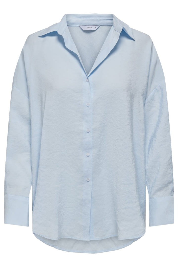 Only - Onlzazima L/S Loose Shirt - 4439493 Chambray Blue
