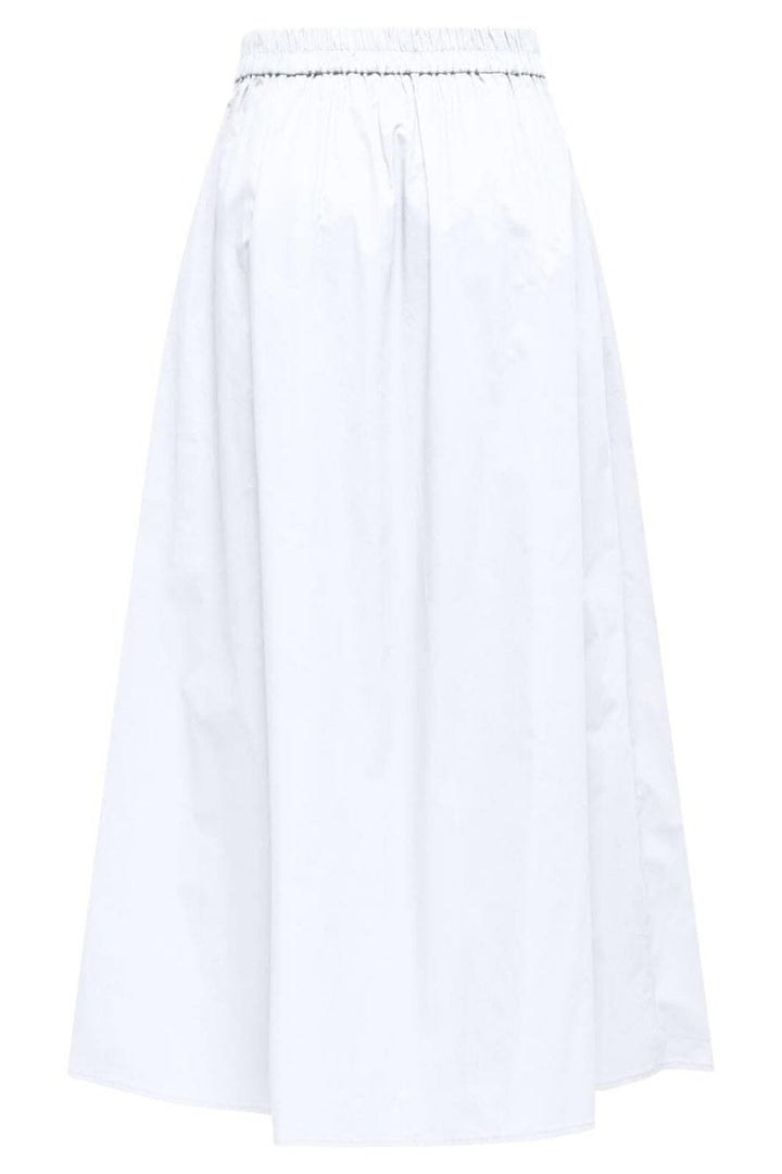 Only - Onlzora Long Pleat Skirt - 4795114 Bright White Nederdele 