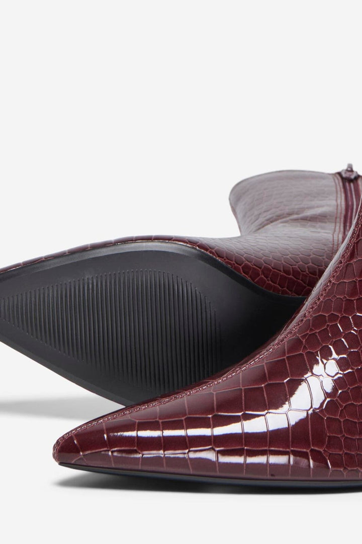 Only Shoes - Onlbrixton-2 Short Boot - 5078770 Fig Patent Croc