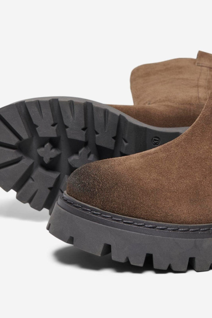 Only Shoes - Onlea Leather High Boot - 5079620 Brown Stone