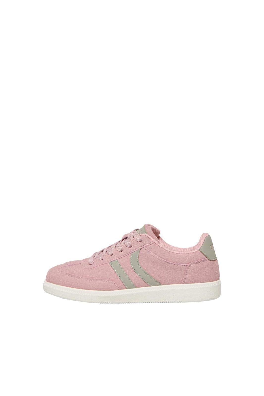 Only Shoes - Onllydie Pu Sneaker - 4985078 Misty Rose W Silver Sage & White Outsole
