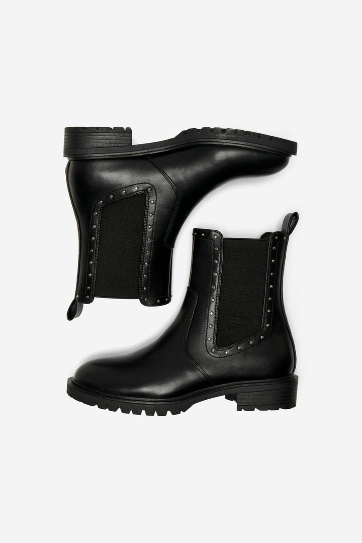 Only Shoes - Onltina-13 Studded Chelsea Boot - 4565590 Black