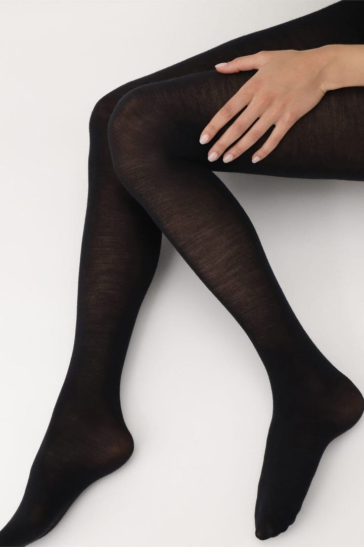 Orublu - Oroblu Nives Fine Wool Tights - Black Strømpebukser 