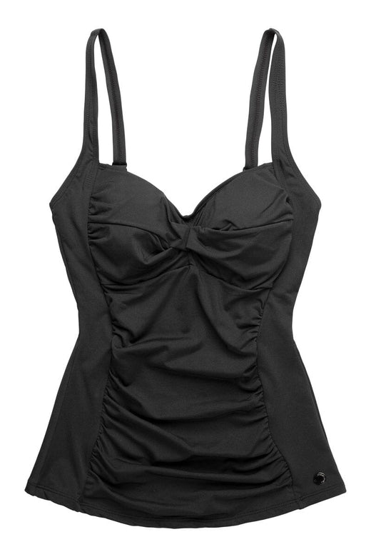 Panos Emporio - Ravenna Solid Tankini Bikini Top Pews2140 - Black