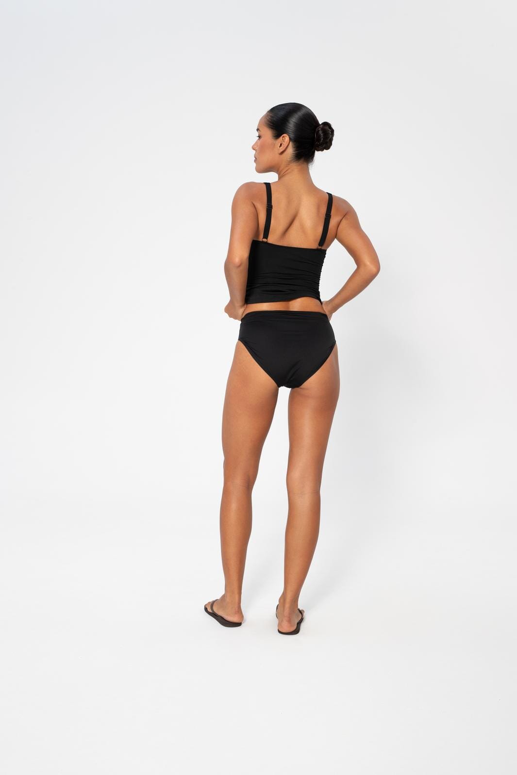 Panos Emporio - Ravenna Solid Tankini Bikini Top Pews2140 - Black