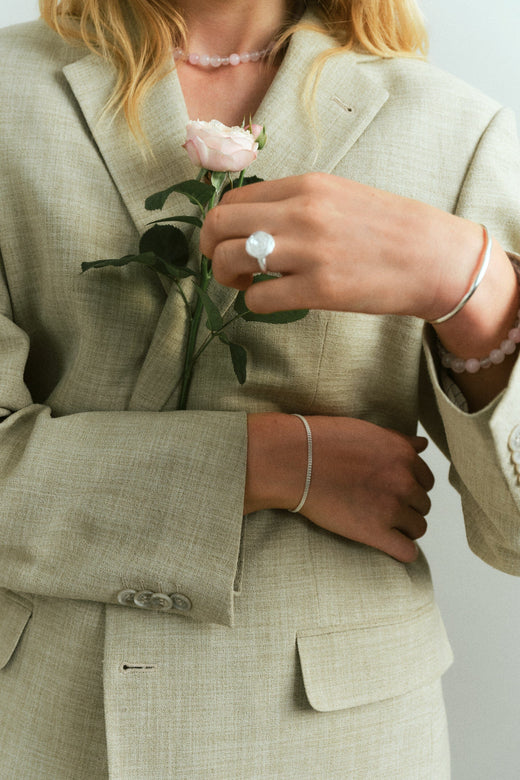 Pernille Corydon Jewellery - Rose Ring r-537-s- Recycled Sterling Silver Ringe 