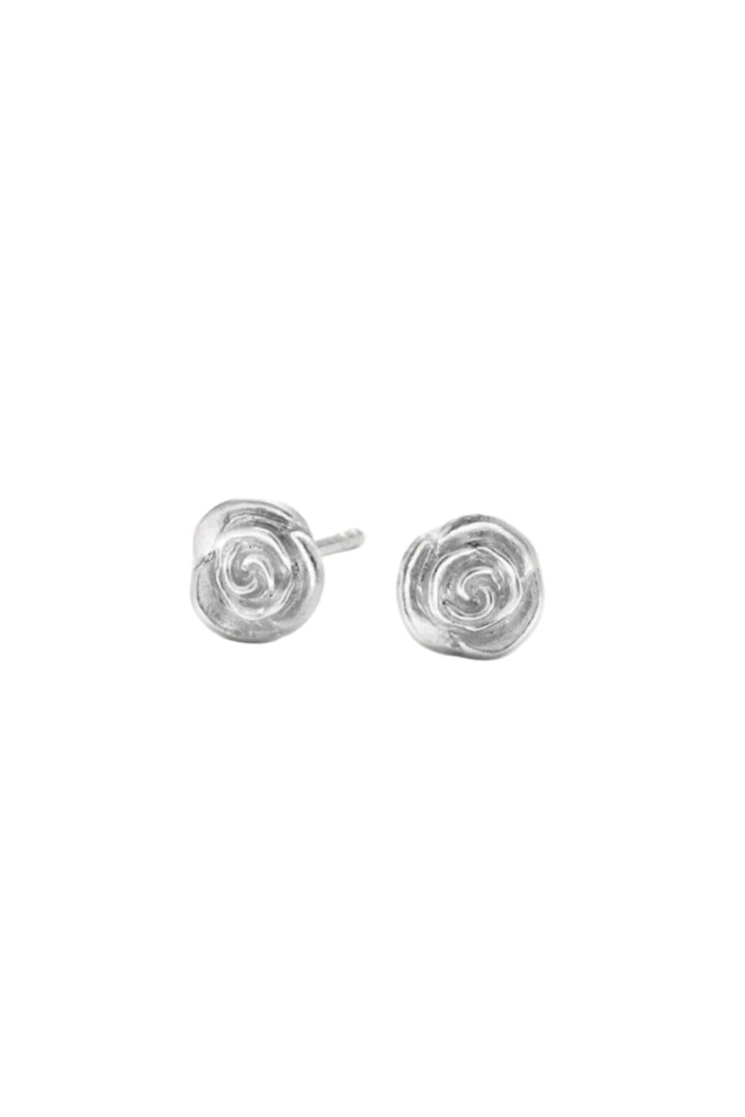 Pernille Corydon Jewellery - Small Rose Earsticks e-535-s - Recycled Sterling Silver Øreringe 