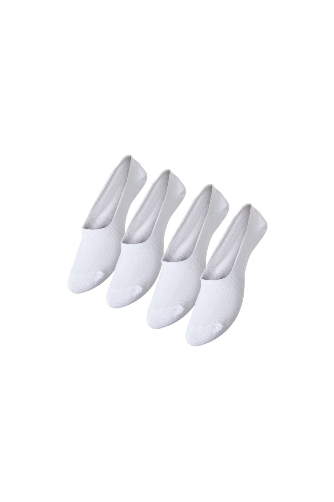 Pieces - Gilly Footies 4-Pack - Bright White