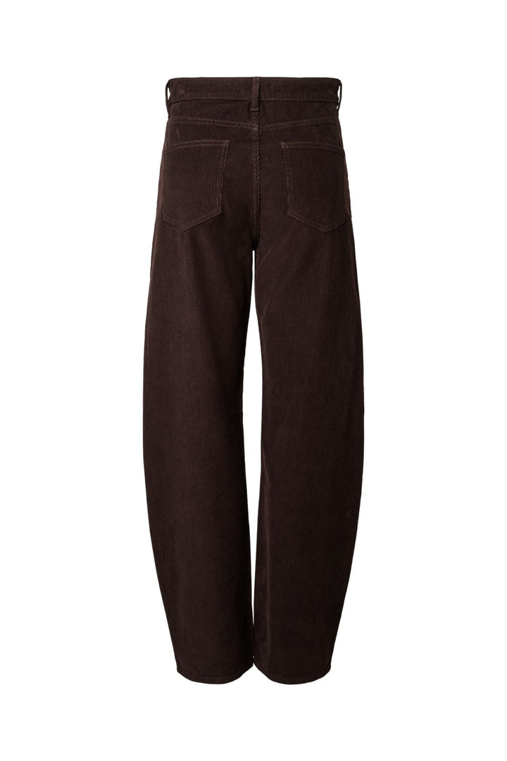 Pieces - Pcaia Barrel Corduroy Pants - 5054980 Ganache