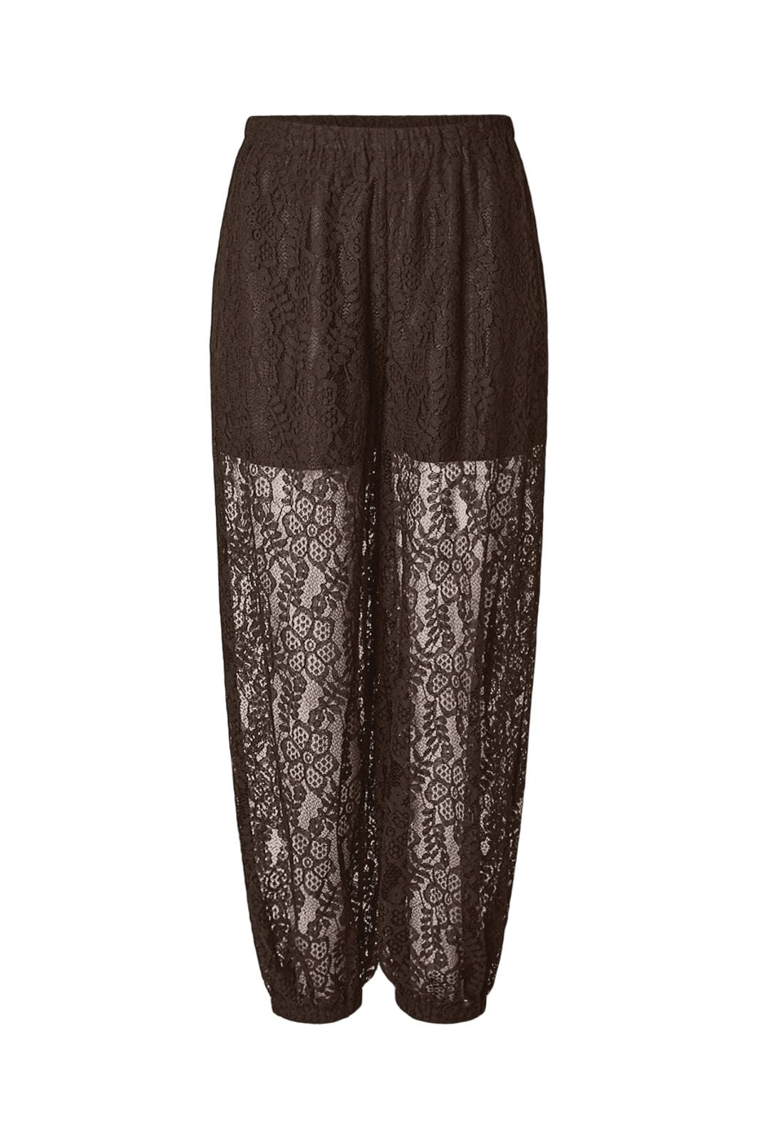 Pieces - Pcaline Balloon Lace Pants - 5117740 Hot Fudge