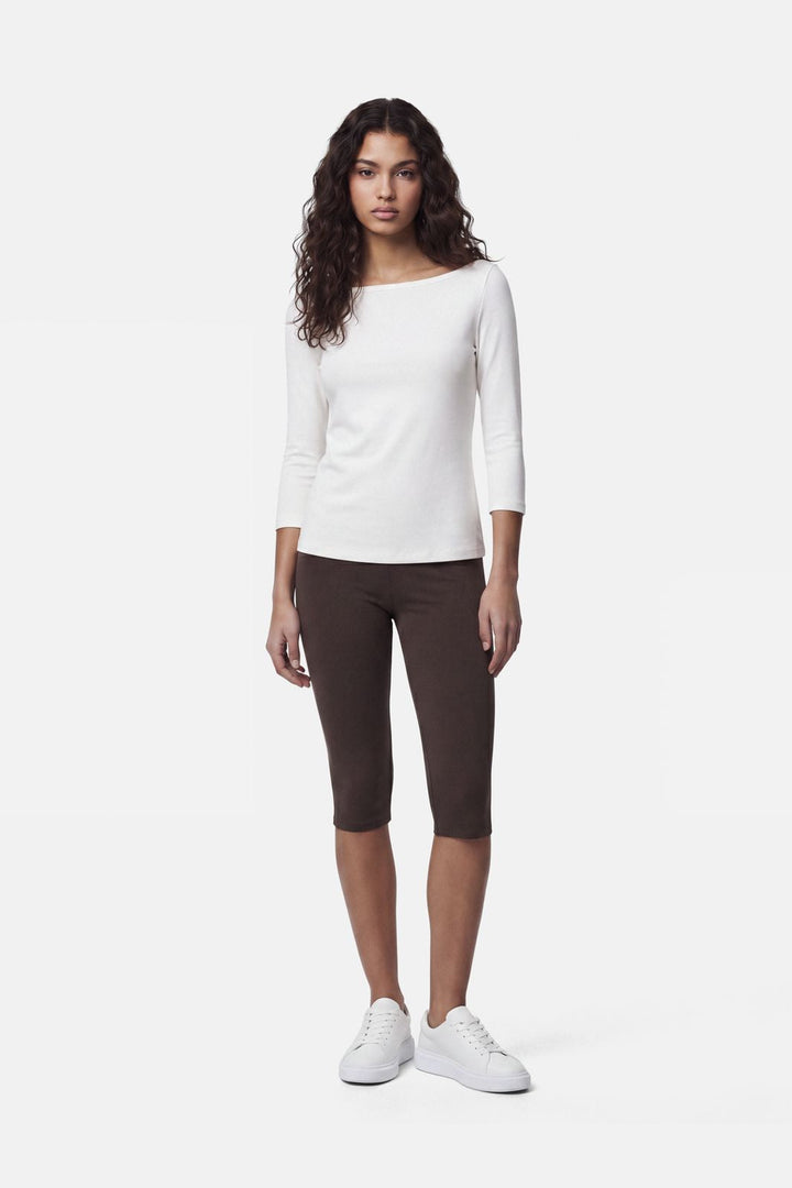 Pieces - Pcalli Capri Leggins Dm - 5260916 Hot Fudge