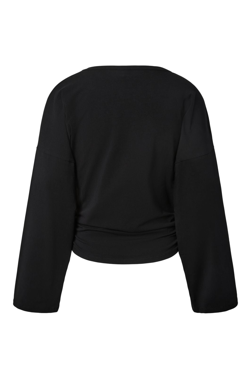 Pieces - Pcalli Ls V-Neck Top - 5235928 Black