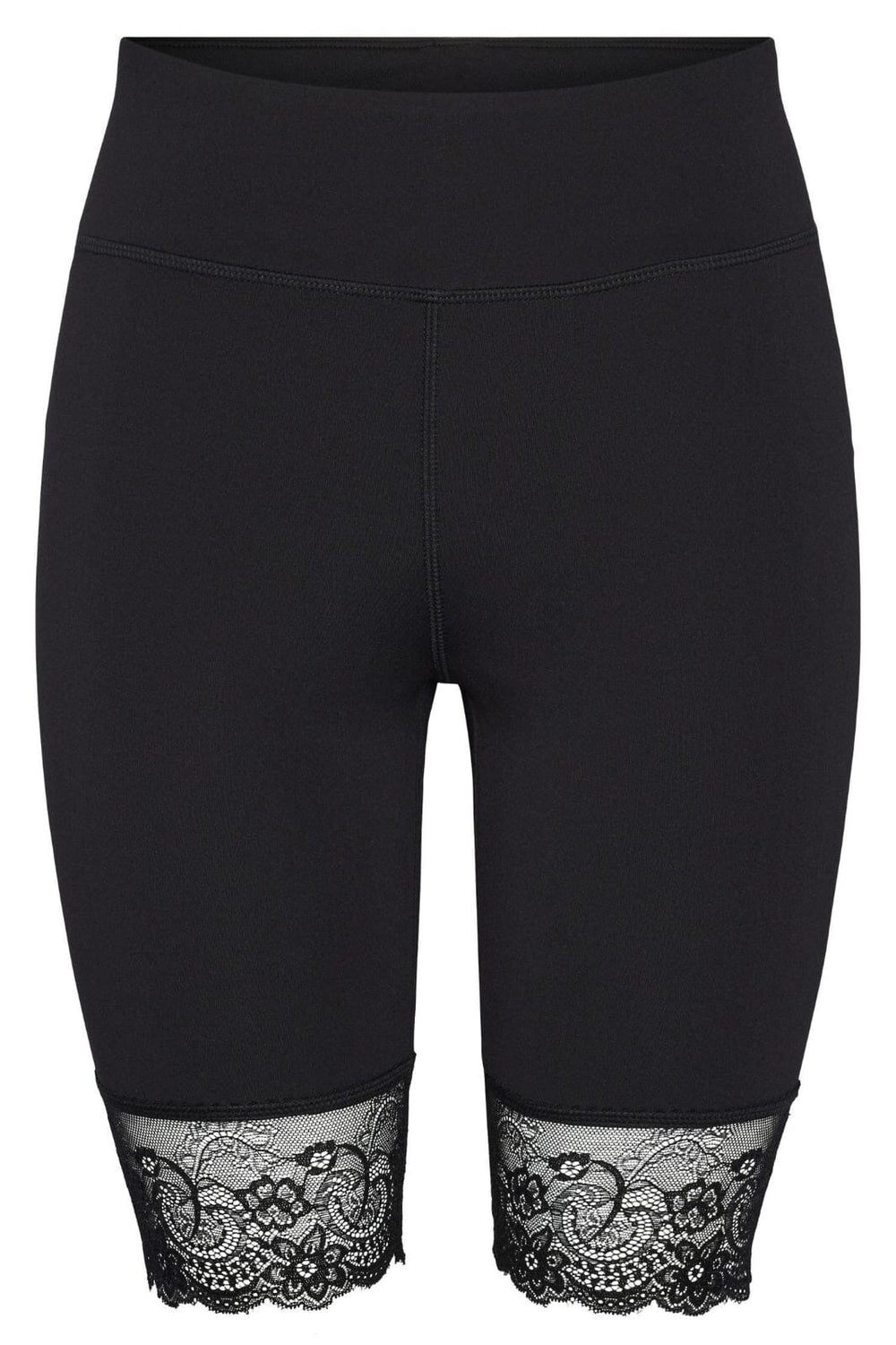 Pieces - Pcamiva Lace Bikeshorts - 4468785 Black Shorts 
