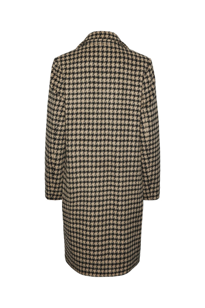 Pieces - Pcandrea Check Jacket Mm - 4533486 Black Silver Mink Houndstooth