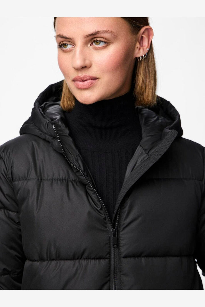 Pieces - Pcbee New Long Puffer Jacket - 3718779 Black