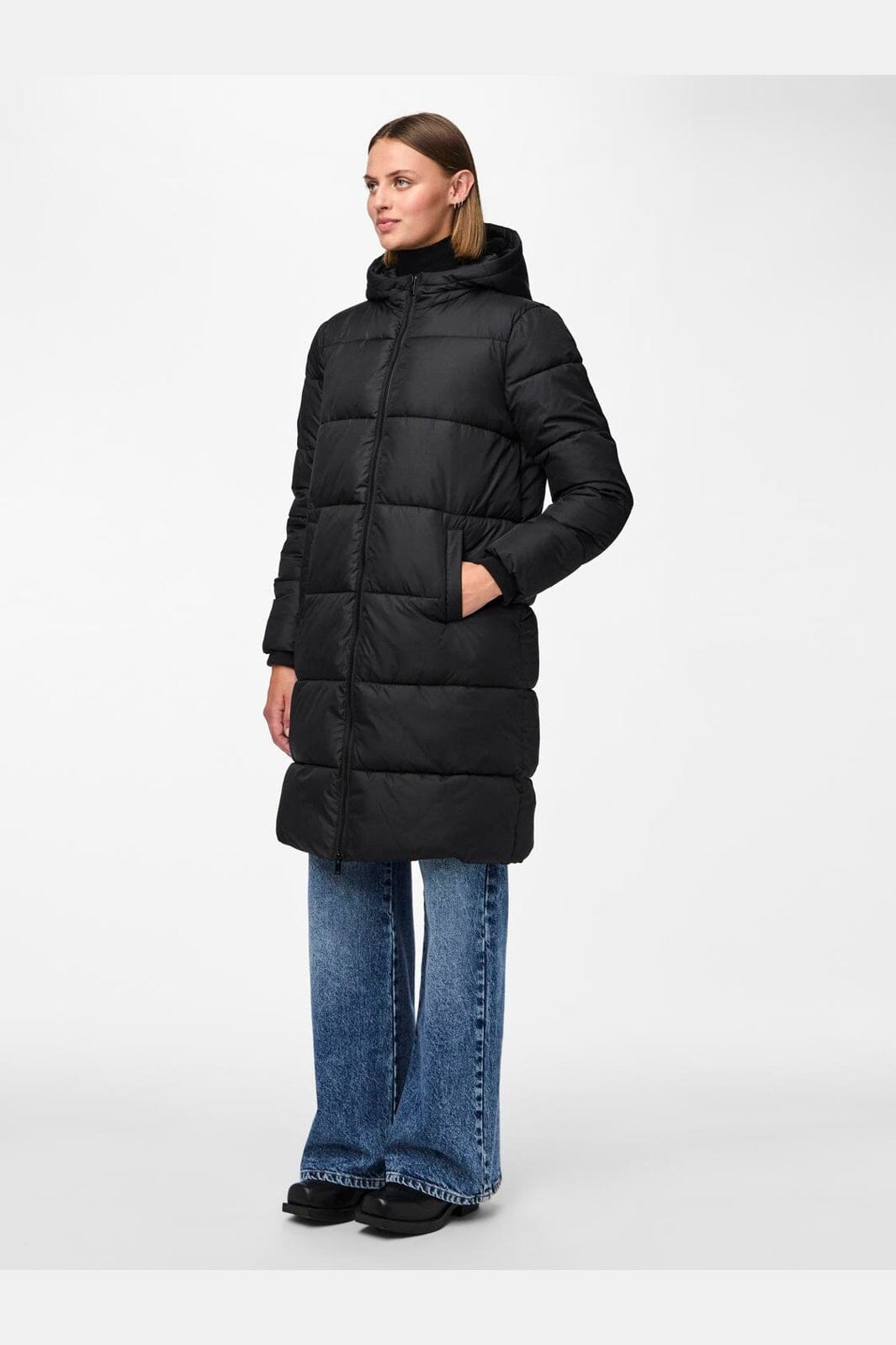 Pieces - Pcbee New Long Puffer Jacket - 3718779 Black