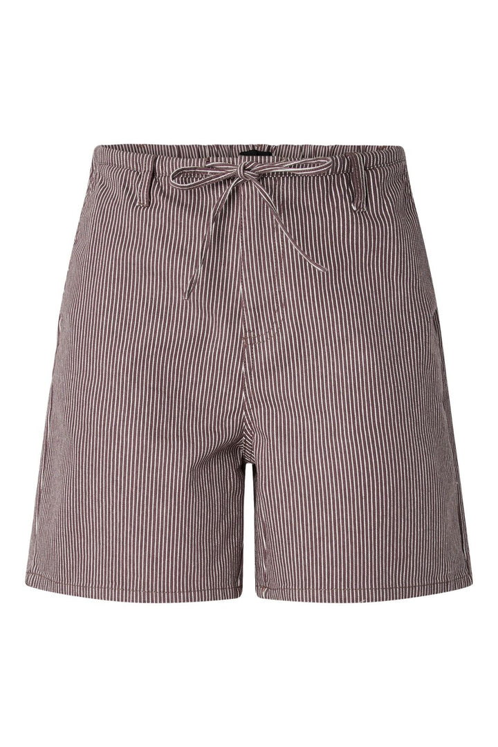 Pieces - Pcbillo Tie Denim Shorts - 4972569 Sparrow Cloud Dancer