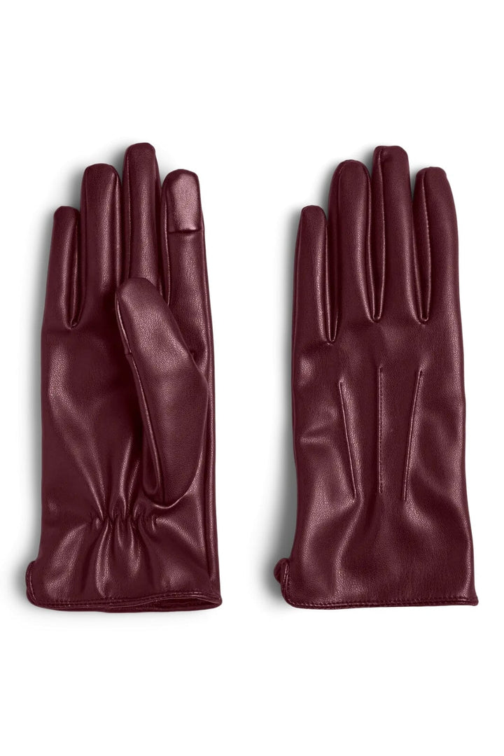 Pieces - Pccellie Smart Gloves Wb - 4863496 Tawny Port Handsker & Vanter 