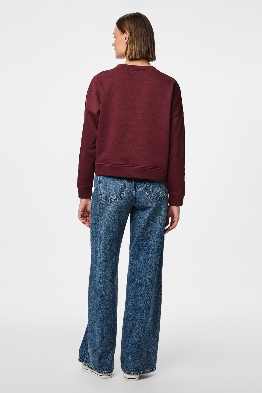 Pieces - Pcchilli Ls Loose Sweat - 4797616 Tawny Port