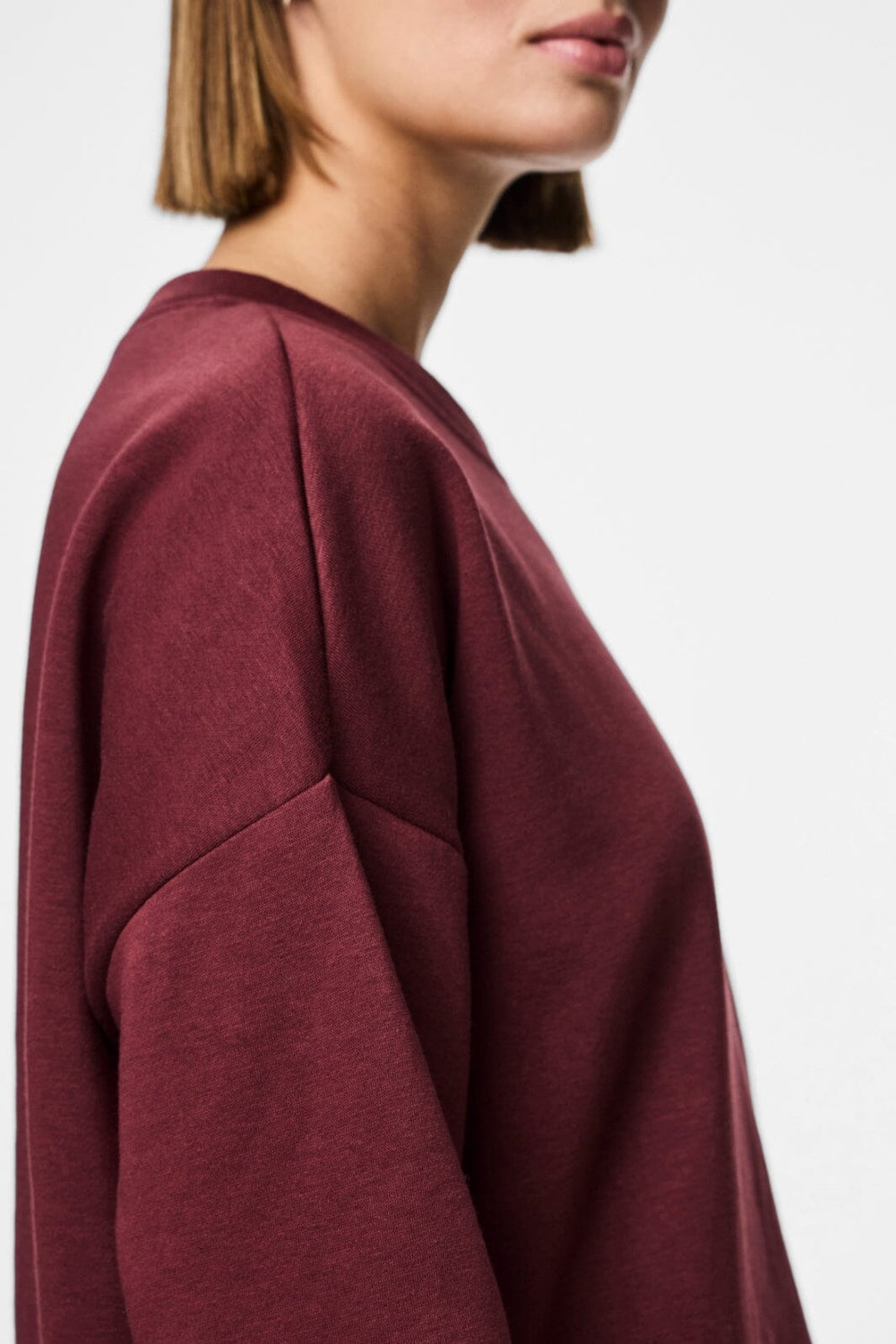 Pieces - Pcchilli Ls Loose Sweat - 4797616 Tawny Port