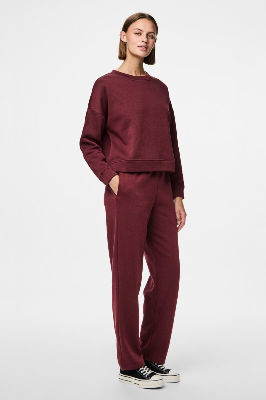 Pieces - Pcchilli Straight Sweat Pants - 4797611 Tawny Port