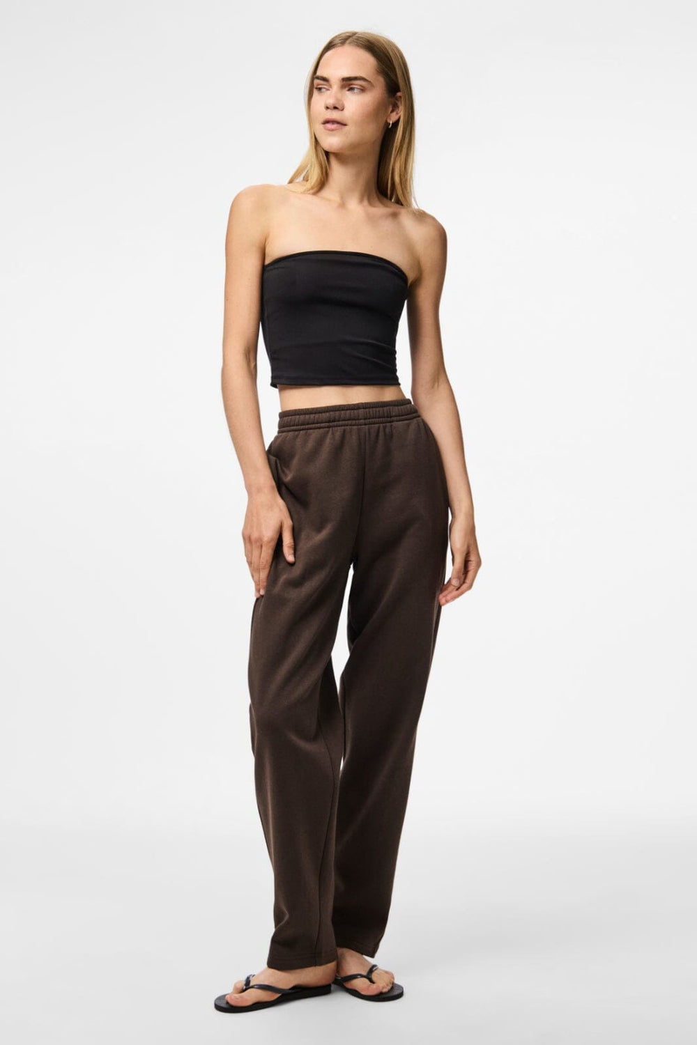 Pieces - Pcchilli Straight Sweat Pants - 4802328 Hot Fudge