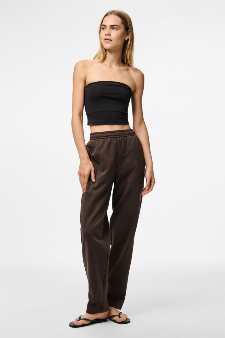 Pieces - Pcchilli Straight Sweat Pants - 4802328 Hot Fudge
