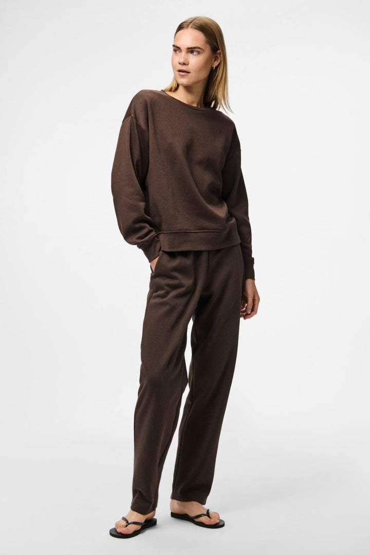 Pieces - Pcchilli Straight Sweat Pants - 4802328 Hot Fudge
