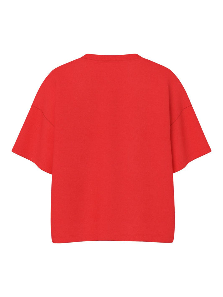 Pieces - Pcchilli Summer 2/4 Loose Swt Ub - 4702968 Poppy Red