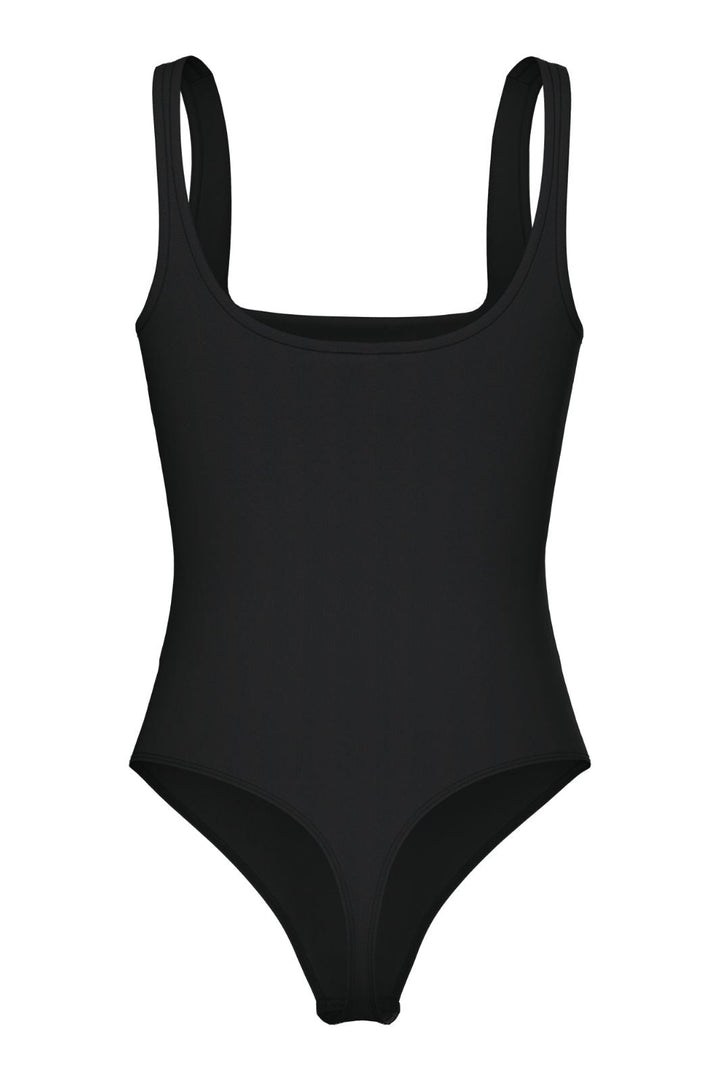 Pieces - Pcecho Sl Bodystocking - 4616294 Black Bodystockings 