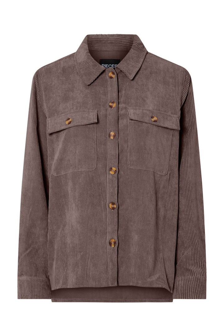 Pieces - Pceffi Ls Shirt - 4993109 Coffee Quartz