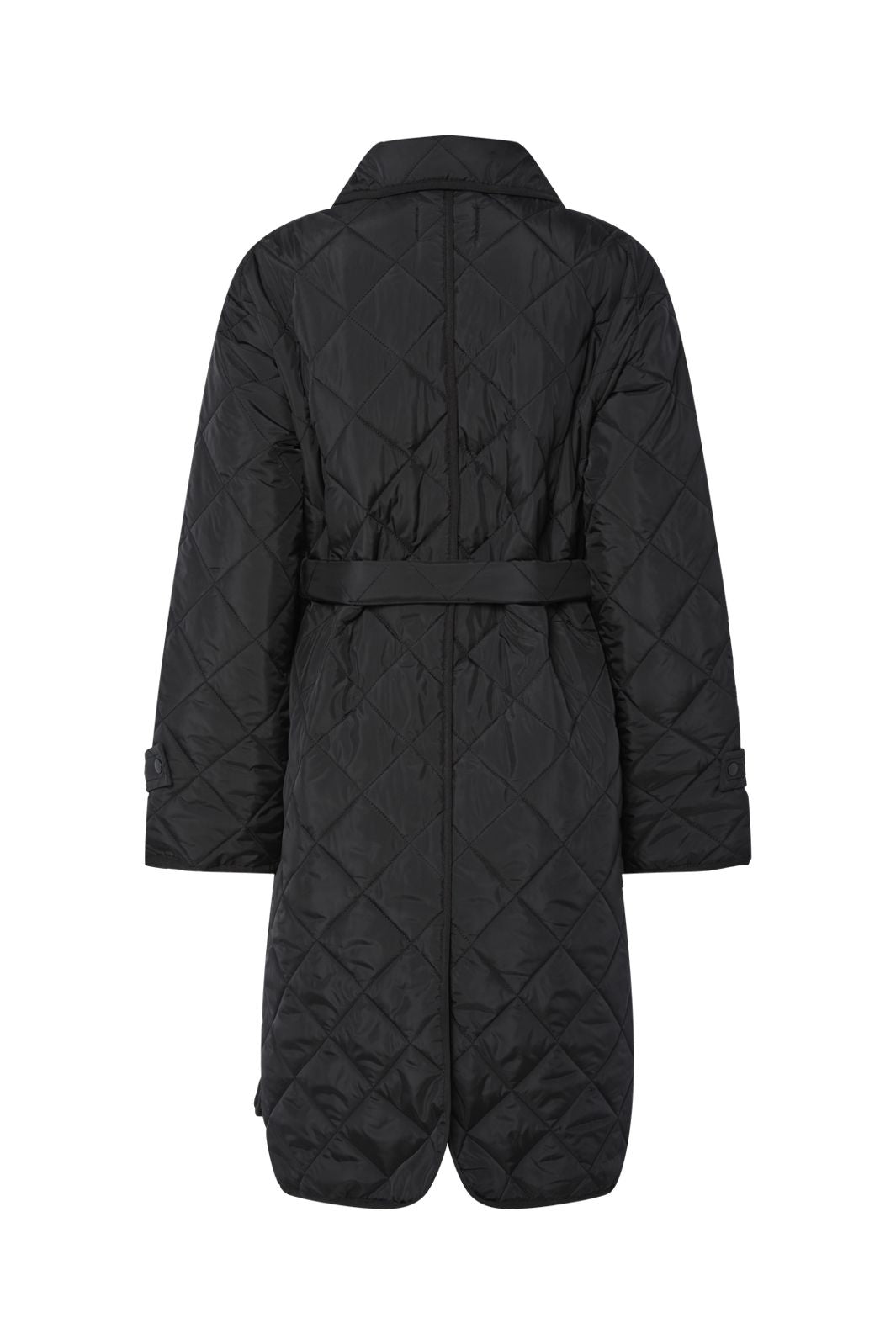 Pieces - Pcemily Long Quilted Jacket - 4807781 Black