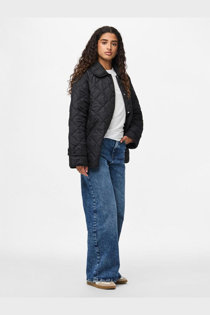 Pieces - Pcemily Short Quilted Jacket - 4807779 Black