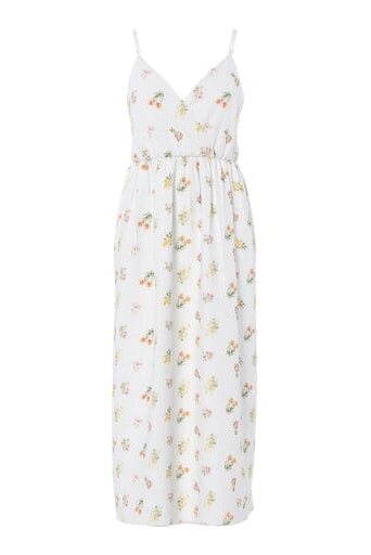 Pieces - Pcemma Strap Ankle Dress - 4904225 Bright White Flower Kjoler 