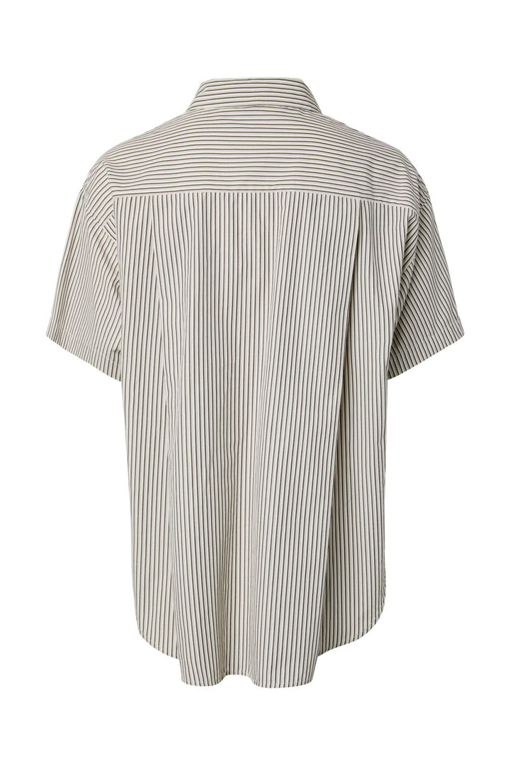 Pieces - Pcemmy Ss Loose Shirt - 5129212 Birch Delicioso