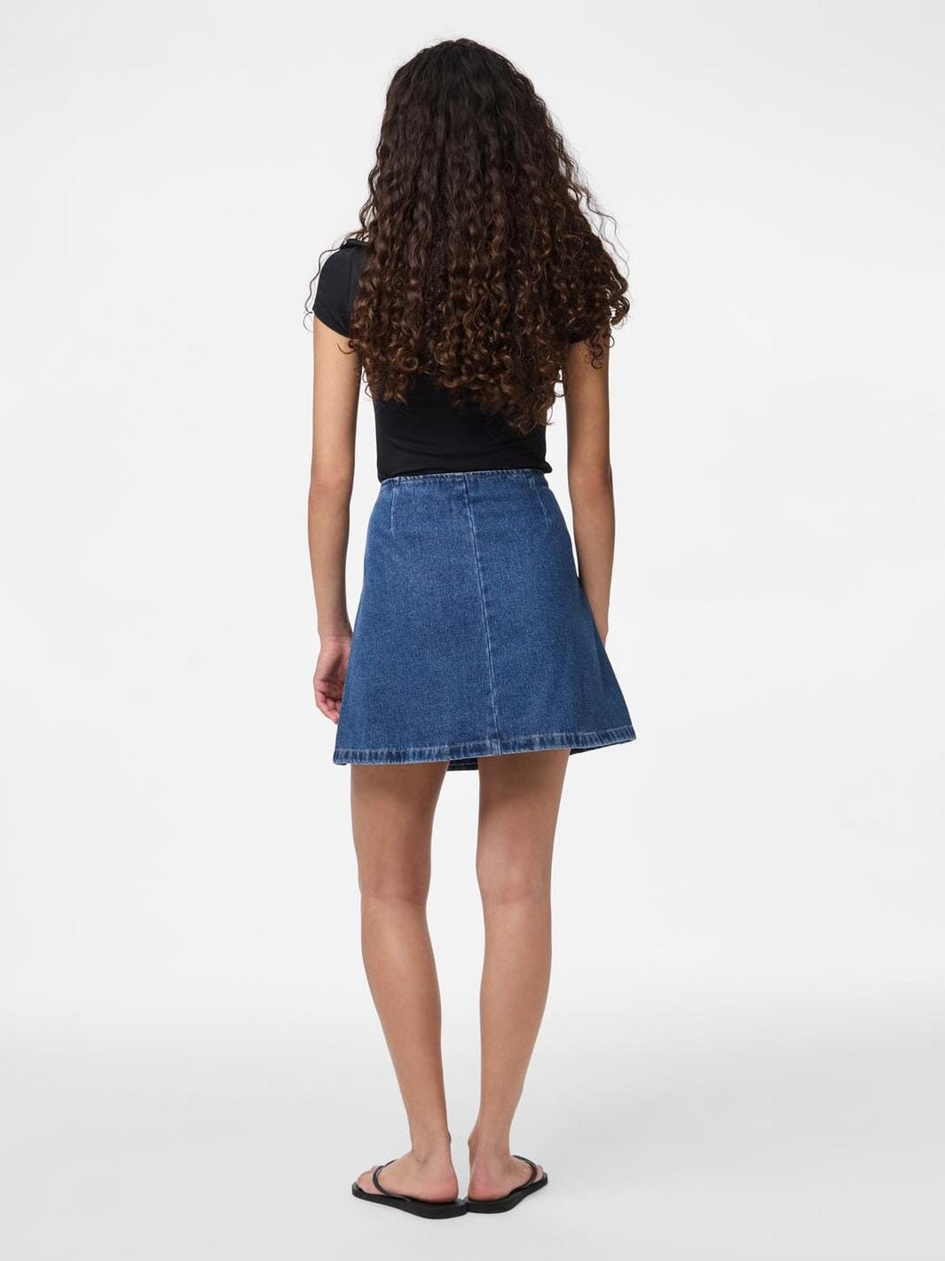 Pieces - Pcfibbo Wrap Denim Skirt Pwp - 4795052 Medium Blue Denim