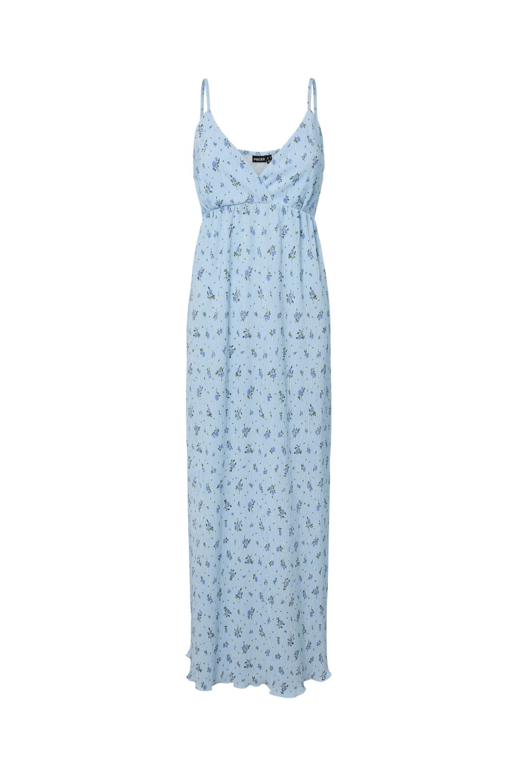 Pieces - Pcflora Sl Strap Dress Msa - 4963661 Cashmere Blue Blue Flowers