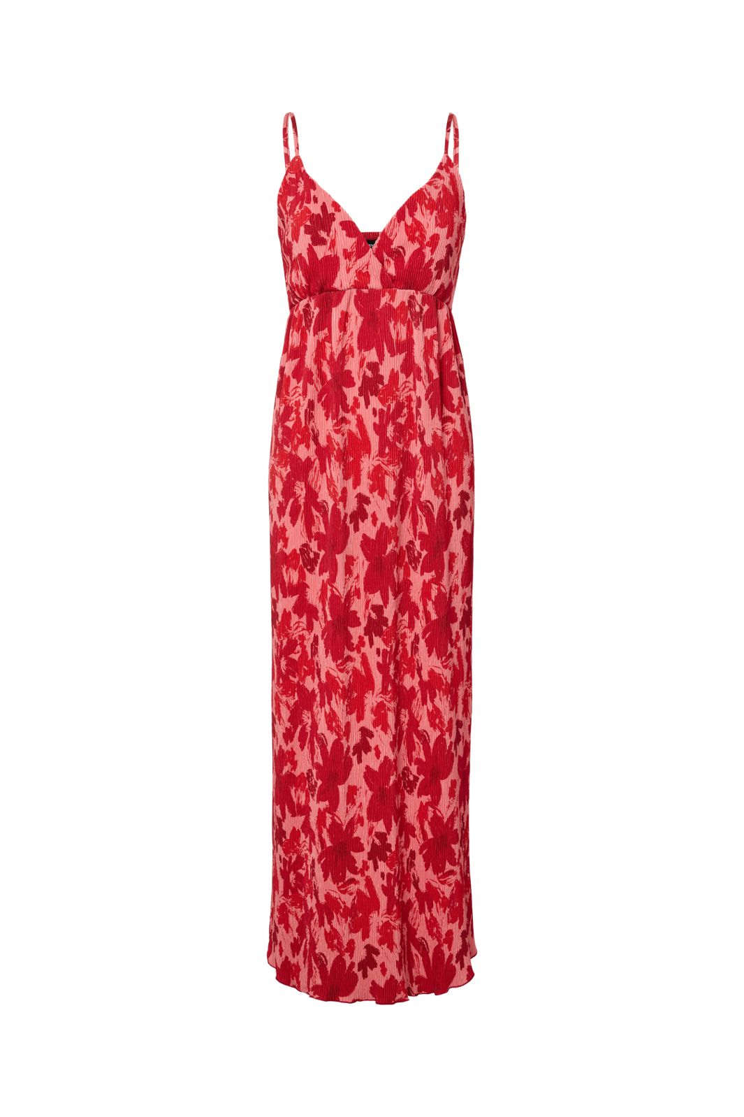 Pieces - Pcflora Sl Strap Dress Msa - 4963663 Adrenaline Rush Red Tone Flowers