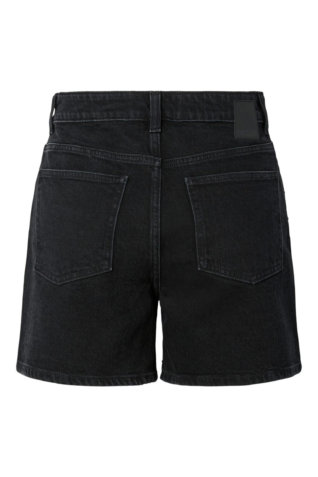 Pieces - Pcgabi Rhinestone Denim Shorts - 4994539 Black Denim Black Rhinestones