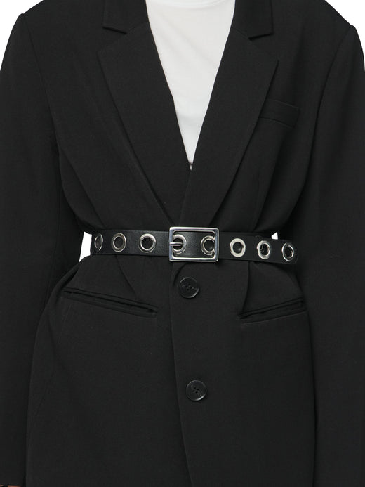 Pieces - Pcjyle Stud Jeans Belt Bundle - 4836741 Black St2 Eyelets