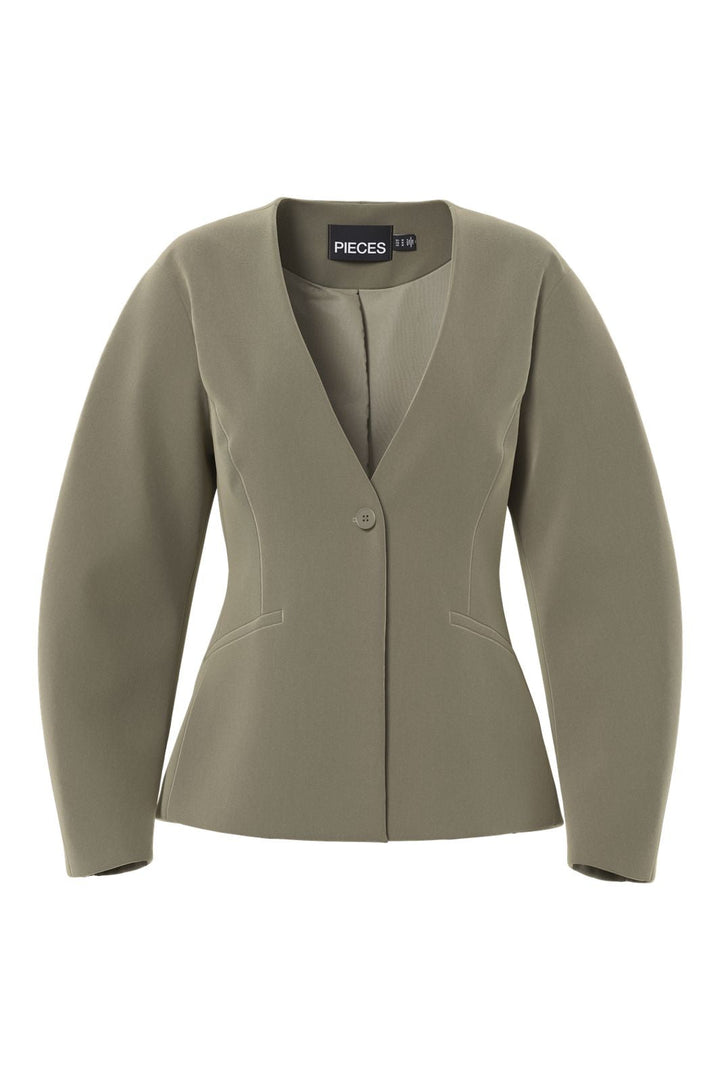 Pieces - Pckamil Ls Fitted Blazer - 4899712 Overland Trek