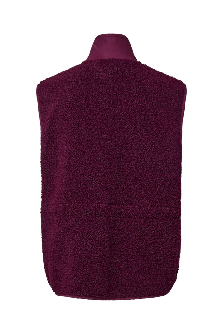 Pieces - Pckatty High Neck Vest - 5125769 Pickled Beet